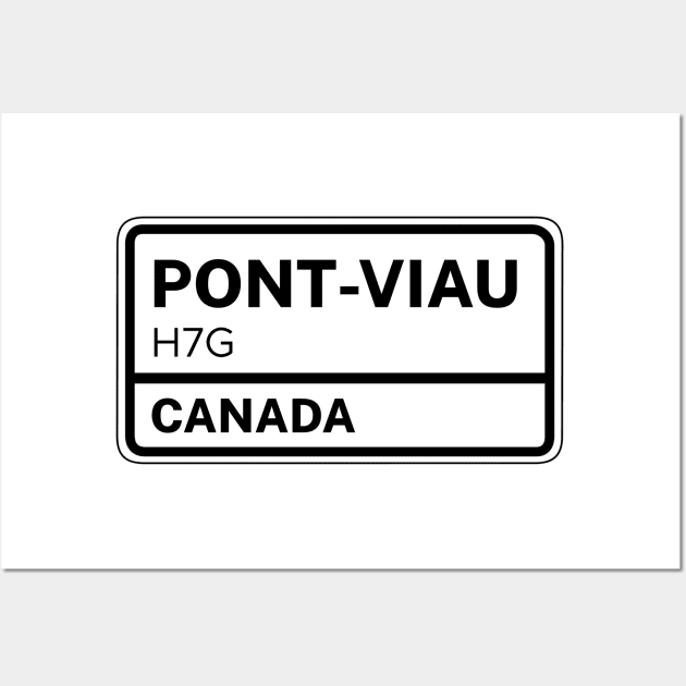 Pont Viau H7G Zip Code Wall Art by Rajadrone